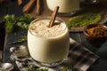 Homemade White Holiday Eggnog Royalty Free Stock Photo