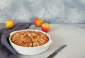 Homemade whole apple pie Royalty Free Stock Photo