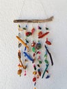 Homemade Wind Chimes from seashells with lovely colorfull touch of children