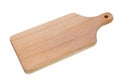 Homemade wooden kitchen cutting board made from beech isolated