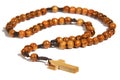 Homemade wooden rosary