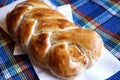 Homemade yeast braided bread Royalty Free Stock Photo
