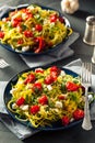 Homemade Zucchini Noodles Zoodles Royalty Free Stock Photo