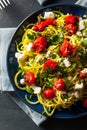Homemade Zucchini Noodles Zoodles Royalty Free Stock Photo