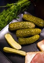 Homemage pickled cucumbers still life food photo