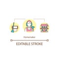 Homemaker concept icon
