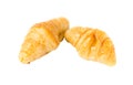 Homemand croissant bread isolated Royalty Free Stock Photo