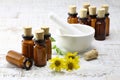 Homeopathic arnica pills Royalty Free Stock Photo