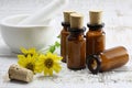 Homeopathic arnica pills Royalty Free Stock Photo