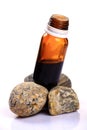 Homeopathic liquid medicine bottle Royalty Free Stock Photo