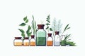 Homeopathic Remedies vector flat minimalistic isolated vector style illustration