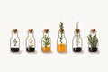 Homeopathic Remedies vector flat minimalistic isolated vector style illustration