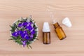 Homeopathic remedy with aconite Royalty Free Stock Photo