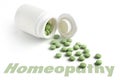 Homeopathic tablet Royalty Free Stock Photo