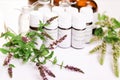 Homeopathy - A homeopathy concept with homeopathic medicine