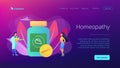 Homeopathy concept landing page