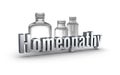 Homeopathy 3d word concept over white