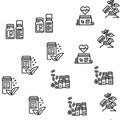 Homeopathy Medicine Collection Icons Set Vector