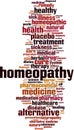 Homeopathy word cloud