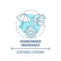 Homeowner insurance concept icon