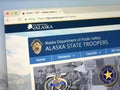 Homepage of The Alaska State Troopers, Royalty Free Stock Photo