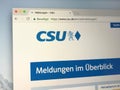 Homepage German Christian Social Union in Bavaria or CSU