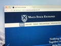 Homepage of The Malta Stock Exchange