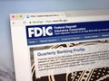 Homepage of The U.S. Federal Deposit Insurance Corporation - FDIC Royalty Free Stock Photo