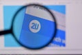 Homepage of 2u website on the display of PC, url - 2u.com Royalty Free Stock Photo