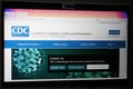 Homepage of the United States Centers for Disease Control CDC Website