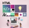Homepage Website Coding Computer Networking Technology Concept Royalty Free Stock Photo