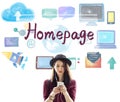 Homepage Website Internet Online Technology Concept