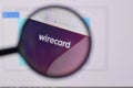 Homepage of wirecard website on the display of PC, url - wirecard.com