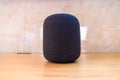 HomePod Assistant on the table Royalty Free Stock Photo