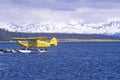Homer Floatplane on Kachemak Bay, Homer, Alaska Royalty Free Stock Photo