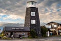 The famous Homer Spit lighthouse and pub Salty Dawg Salon Royalty Free Stock Photo