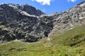 Homer tunnel under Darran Mountain on Milford Sound Highway