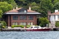 Homes along the Bosporus Turkey Royalty Free Stock Photo