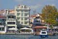 Homes along the scenic Bosphorus strait flows 19-mile stretch Royalty Free Stock Photo