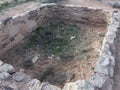 The Puerco Pueblo - the dwellings occupied by people who once lived in the area. Royalty Free Stock Photo