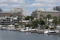 Homes and boat berths on the waterfront Tampa US