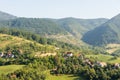 Homes in Dinaric Alps in Serbia Royalty Free Stock Photo