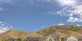 Homes with hills and sky views in Tooele Utah Royalty Free Stock Photo