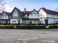 The model  village of Port Sunlight, created by William Hesketh Lever for his Sunlight soap factory workers in 1888. Royalty Free Stock Photo