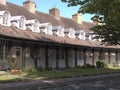 Homes at the model village of Port Sunlight, created by William Hesketh Lever for his Sunlight soap factory workers in 1888 Royalty Free Stock Photo