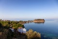 Homes near the water in a Touristic Town by the Aegean Sea. Kusadasi, Turkey Royalty Free Stock Photo