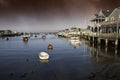 Homes over Water in Nantucket Royalty Free Stock Photo