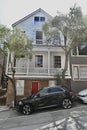 Gable roof house San Francisco 2 Royalty Free Stock Photo