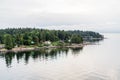 Homes on Point of Land in Canada Royalty Free Stock Photo