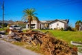 Homes in Punta Gorda Florida severely damaged by Hurricane Ian Royalty Free Stock Photo